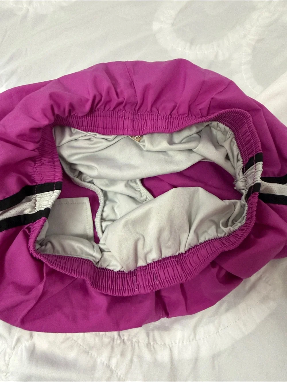 Nike Girls’s Magenta Running Shorts with Black Trim